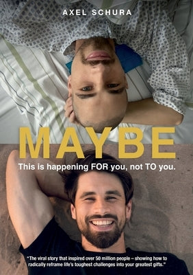 Paperback book titled "Maybe This is Happening For You, Not to You" by Honey & Badger Editions, featuring a colorful cover design.