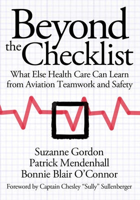 Hardcover book titled "Beyond the Checklist" by ILR Press, focusing on healthcare teamwork and safety lessons from aviation.