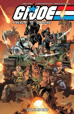 Paperback of G.I. Joe: A Real American Hero! Vol. 1 comic book by Image Comics, featuring cover art with G.I. Joe characters.