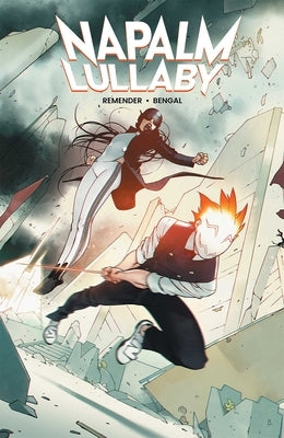 Paperback comic book titled Napalm Lullaby by Image Comics, featuring cover art with dark, intense imagery.