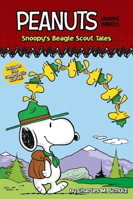 Paperback of Snoopy's Beagle Scout Tales Peanuts graphic novel featuring Snoopy and friends from the Simon Spotlight collection.