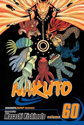 Paperback Naruto, Vol. 60 comic book by Viz Media featuring manga artwork and characters on the cover.