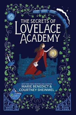 Paperback copy of The Secrets of Lovelace Academy book by Aladdin Paperbacks with a colorful cover illustration.