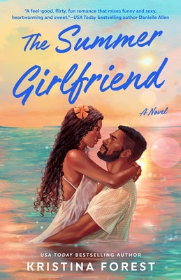 Paperback copy of The Summer Girlfriend novel by Berkley Books, showing the front cover with vibrant summer-themed artwork.
