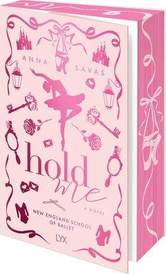 Lyx Hold Me paperback book cover with abstract artwork and soft color palette.