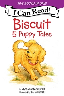 Cover images of HarperCollins Biscuit paperback books featuring Biscuit going to school, visiting the firehouse, flying a kite, and bathtime.