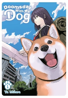 Paperback of Doomsday with My Dog, Vol. 1 manga by Yen Press showing the colorful cover featuring characters and artwork.