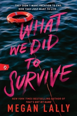 Paperback copy of "What We Did to Survive" by Sourcebooks Fire, showing the book cover with title and author text.