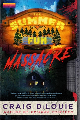 Paperback of The Summer Fun Massacre by Run for It, showing the book's cover with vibrant summer-themed artwork.