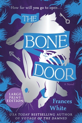 Paperback copy of The Bone Door by Hanover Square Press, featuring the book cover with dark and mysterious artwork.