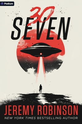 Paperback of 30seven: A Sci-Fi Horror Novel by Podium Publishing, featuring a dark, futuristic book cover with sci-fi and horror elements.