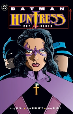 DC Comics Batman Huntress Cry for Blood 2025 Edition paperback book with cover art featuring Huntress in a dynamic pose.
