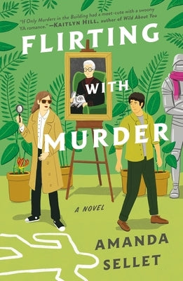 Paperback of "Flirting with Murder" by Wednesday Books showing the book cover with dark, mysterious artwork and title text.