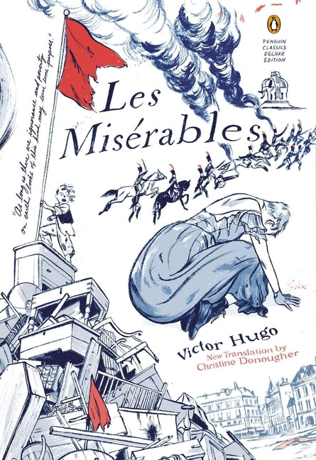 Paperback edition of Les Miserables by Penguin Classics featuring a classic cover design and detailed illustrations.