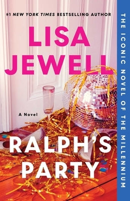 Paperback of Ralph's Party novel by Atria Books, showing the book cover with colorful artwork and title text.