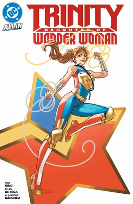 Paperback of Trinity: Daughter of Wonder Woman comic book by DC Comics, featuring colorful cover art with Wonder Woman and daughter characters.