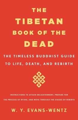 Paperback of The Tibetan Book of the Dead by St. Martin's Essentials showing the book cover with Tibetan art and title.