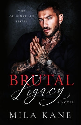 Paperback of Brutal Legacy by Dell, featuring a dark cover with bold typography and graphic design elements.