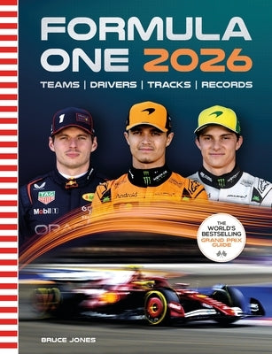 Paperback of Formula One 2026: The World's Bestselling Grand Prix Guide by Welbeck, showing the book cover with F1 racing imagery.