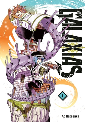 Paperback of Galaxias 1 manga by Kodansha Comics with colorful cover art and space-themed illustrations.