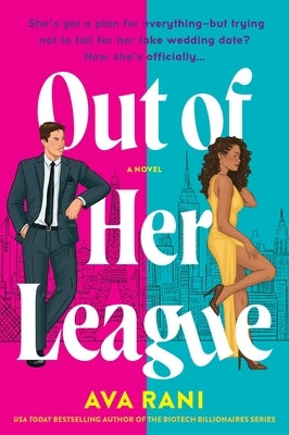 Paperback of Out of Her League novel by Avon Books, featuring a colorful cover with a romantic scene.