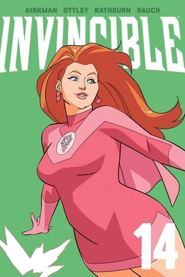 Paperback of Invincible Volume 14 comic book by Image Comics, featuring colorful superhero cover art.