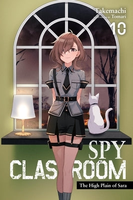 Paperback Spy Classroom Vol. 10 light novel by Yen on featuring cover art with characters on a high plain scene.