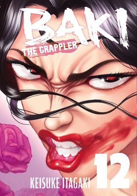 Paperback of Baki the Grappler Perfect Edition Vol. 12 by Kodama, featuring cover art with manga characters on the front.