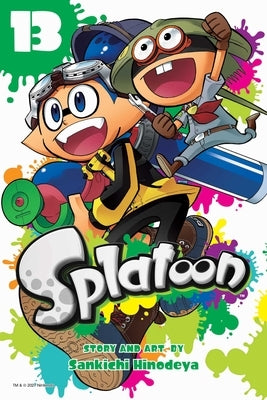 Paperback of Splatoon, Vol. 13 manga by Viz Media featuring colorful cover art with characters from the popular video game series.