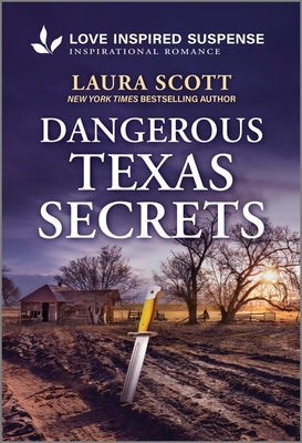 Mass market paperbound of Dangerous Texas Secrets by Love Inspired Suspense featuring a cover image with suspenseful Texas scenery.