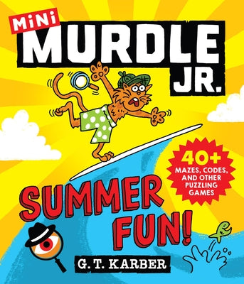 Paperback book titled "Murdle Jr.: Summer Fun!" featuring colorful maze and puzzle illustrations on the cover.