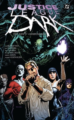 Paperback Justice League Dark: The New 52 Compendium by DC Comics, featuring cover art with dark fantasy characters.