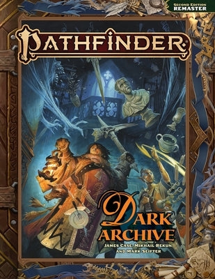 Pathfinder Dark Archive Remastered paperback book by Paizo, Inc. with dark-themed cover art featuring mystical symbols.