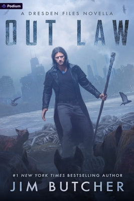 Paperback of Out Law: A Dresden Files Novella by Podium Publishing, featuring a cover with book title and author details.