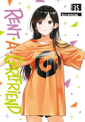 Paperback of Rent-A-Girlfriend volume 35 by Kodansha Comics, featuring cover art with characters from the manga series.