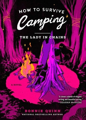 Paperback of "How to Survive Camping: The Lady in Chains" by S&s/Saga Press, featuring a dark, mysterious cover with camping imagery.