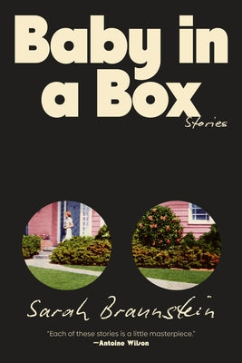 Paperback of "Baby in a Box: Stories" by W. W. Norton & Company, showing a colorful cover with illustrations of a baby and playful design.