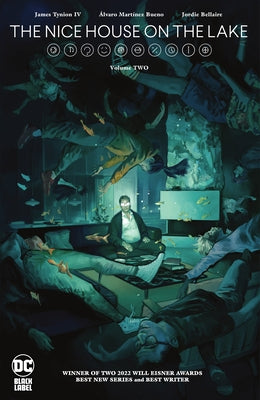 Paperback comic book "The Nice House on the Lake Vol. 2" by DC Comics, featuring cover art with characters and vibrant colors.