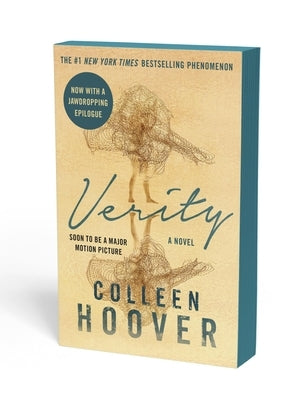 Paperback copy of "Verity" by Grand Central Publishing, featuring the book cover with title and author details.
