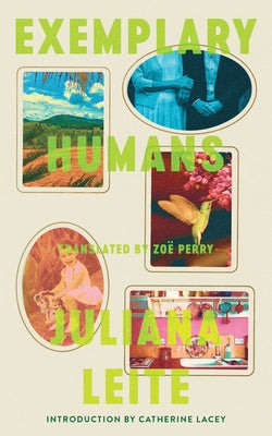 Paperback of Exemplary Humans by Two Lines Press, featuring the book cover with artwork and title on a white background.