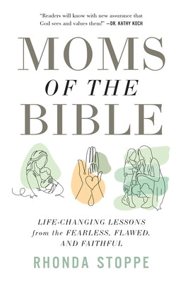 Paperback of Moms of the Bible by Harvest House Publishers, featuring a cover with biblical women and inspiring design elements.