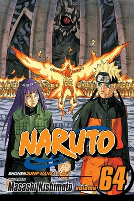 Paperback Naruto Vol. 64 manga book by Viz Media featuring Naruto on the cover with vibrant artwork.