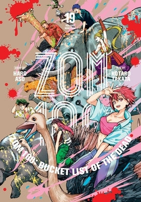 Paperback of Zom 100: Bucket List of the Dead, Vol. 19 manga by Viz Media featuring colorful cover art with zombie and adventure themes.