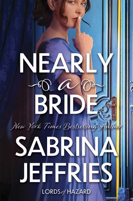 Close-up of the paperback novel "Nearly a Bride" by Kensington Publishing Corporation with a colorful cover design.