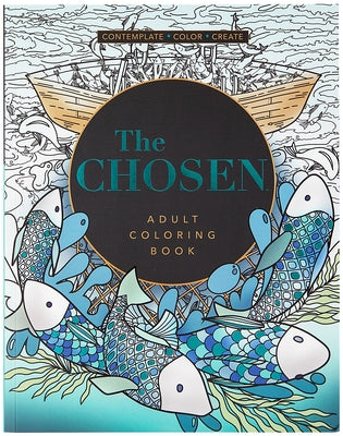 Paperback The Chosen Adult Coloring Book: Season One by Broadstreet Publishing, featuring detailed religious-themed illustrations.