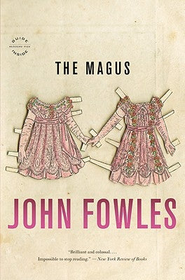 Paperback edition of The Magus by Back Bay Books, showing the book cover with dark and mysterious artwork.