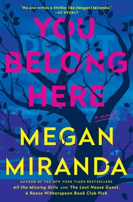 Paperback "You Belong Here" book by Scribner Book Company with a cover featuring bold typography and a calm background.