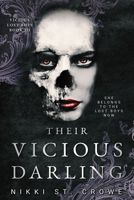 Paperback of Their Vicious Darling by Zando, a dark romance novel featuring a Peter Pan-inspired story with gothic imagery.
