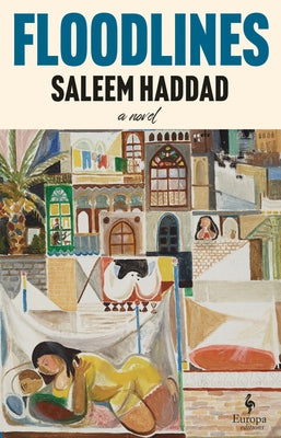 Paperback Floodlines novel by Europa Editions featuring a cover with abstract artwork and bold typography.