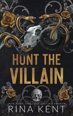 Paperback of Hunt the Villain by Bloom Books, standard edition, featuring a cover with dramatic artwork and bold typography.